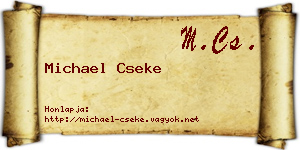 Michael Cseke névjegykártya